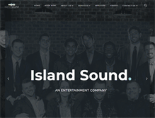 Tablet Screenshot of islandsoundlive.com